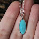 zilveren ketting turkoois turquoise refurbished sieraden met tweede leven estona sieraden